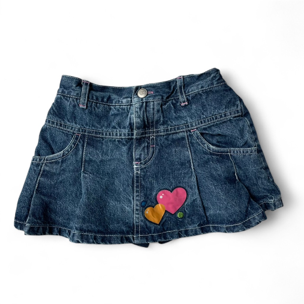 Y2k Dora The Explorer Pleated Denim Skort - Size 6